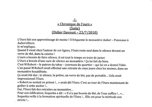 Chroniques de l'Ours 27